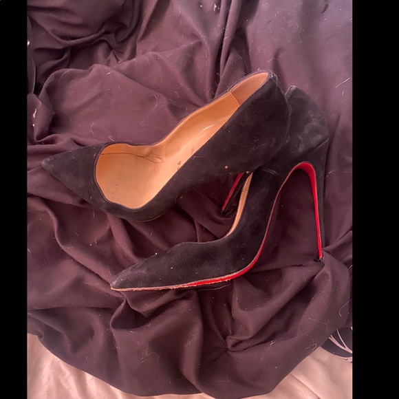 Christian Louboutin “So Kate” Black Suede Pump, 37 main image 1